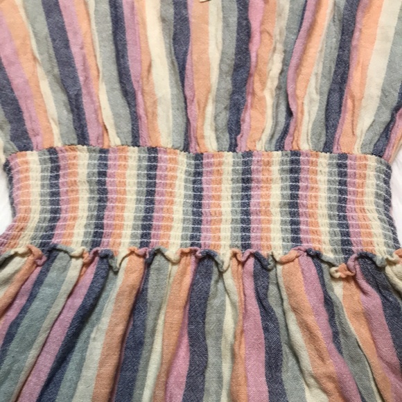 Rails Women’s Striped Multi-Color Button-Up Sleeveless Mini Dress - Picture 5 of 9